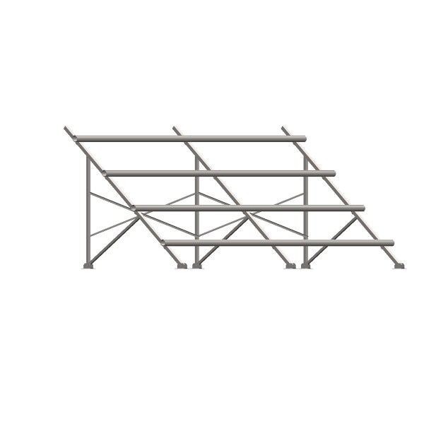 Kinetic Solar 10 Module Static Angle Ground Mount [40°] Portrait (2 A-frames)